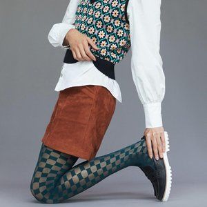 Anthropologie Checkered Tights